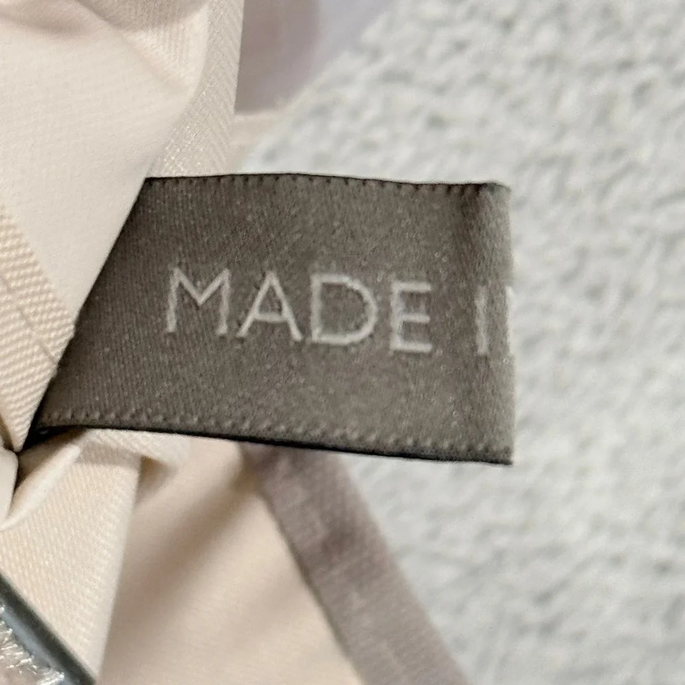 Brioni Garment Bag Cream Grey Logo Hanging Folding Suit Carrier Travel Cover 073